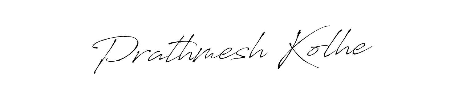 Create a beautiful signature design for name Prathmesh Kolhe. With this signature (Antro_Vectra) fonts, you can make a handwritten signature for free. Prathmesh Kolhe signature style 6 images and pictures png