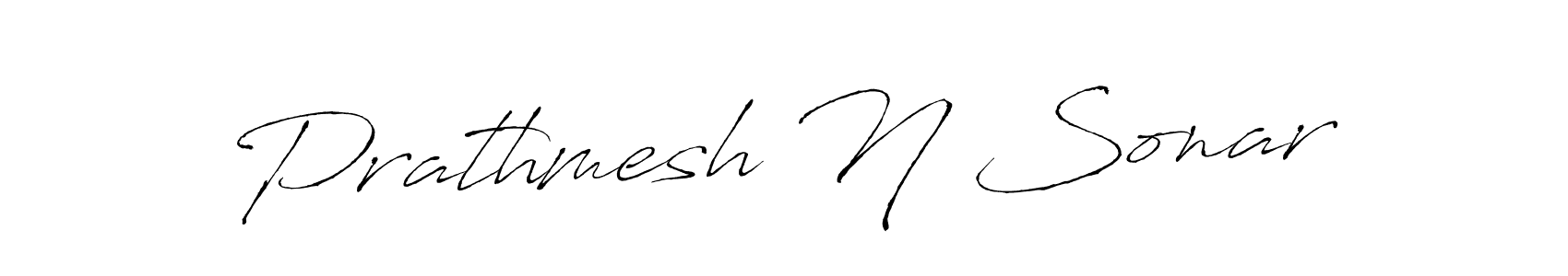 Also we have Prathmesh N Sonar name is the best signature style. Create professional handwritten signature collection using Antro_Vectra autograph style. Prathmesh N Sonar signature style 6 images and pictures png