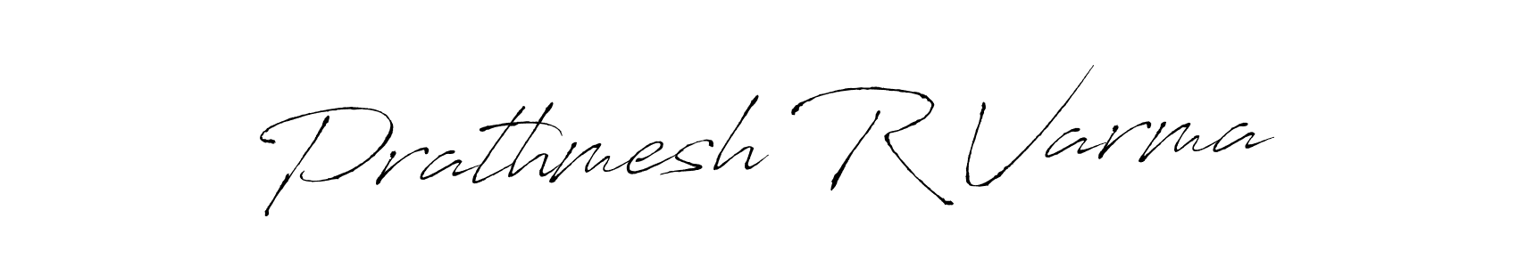 How to make Prathmesh R Varma name signature. Use Antro_Vectra style for creating short signs online. This is the latest handwritten sign. Prathmesh R Varma signature style 6 images and pictures png