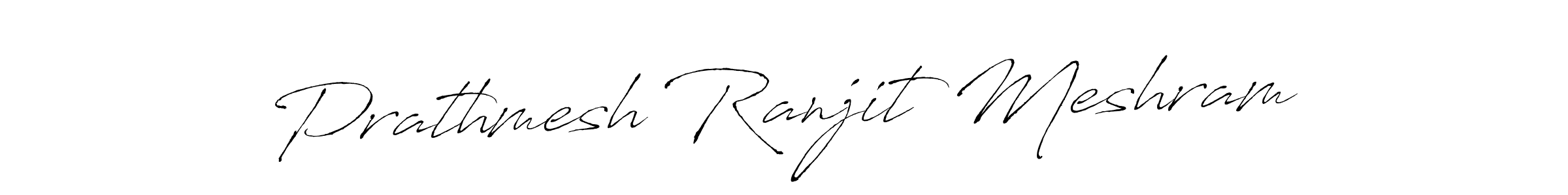 Create a beautiful signature design for name Prathmesh Ranjit Meshram. With this signature (Antro_Vectra) fonts, you can make a handwritten signature for free. Prathmesh Ranjit Meshram signature style 6 images and pictures png