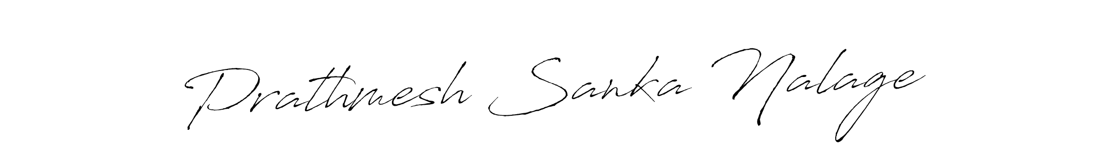 Antro_Vectra is a professional signature style that is perfect for those who want to add a touch of class to their signature. It is also a great choice for those who want to make their signature more unique. Get Prathmesh Sanka Nalage name to fancy signature for free. Prathmesh Sanka Nalage signature style 6 images and pictures png
