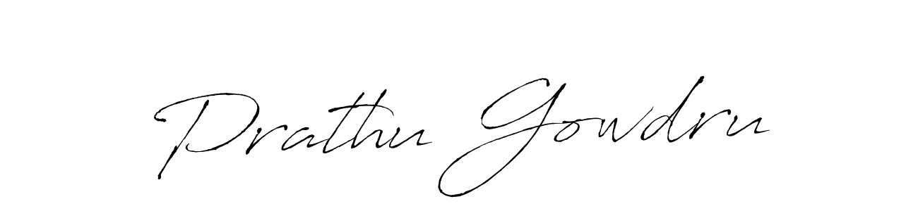 Also You can easily find your signature by using the search form. We will create Prathu Gowdru name handwritten signature images for you free of cost using Antro_Vectra sign style. Prathu Gowdru signature style 6 images and pictures png