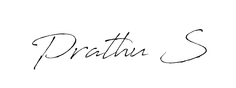 Design your own signature with our free online signature maker. With this signature software, you can create a handwritten (Antro_Vectra) signature for name Prathu S. Prathu S signature style 6 images and pictures png