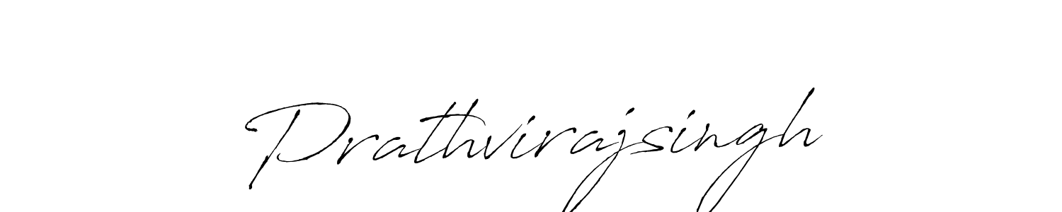 Make a beautiful signature design for name Prathvirajsingh. With this signature (Antro_Vectra) style, you can create a handwritten signature for free. Prathvirajsingh signature style 6 images and pictures png