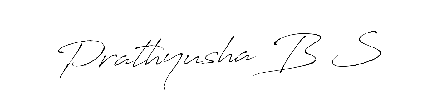 Best and Professional Signature Style for Prathyusha B S. Antro_Vectra Best Signature Style Collection. Prathyusha B S signature style 6 images and pictures png