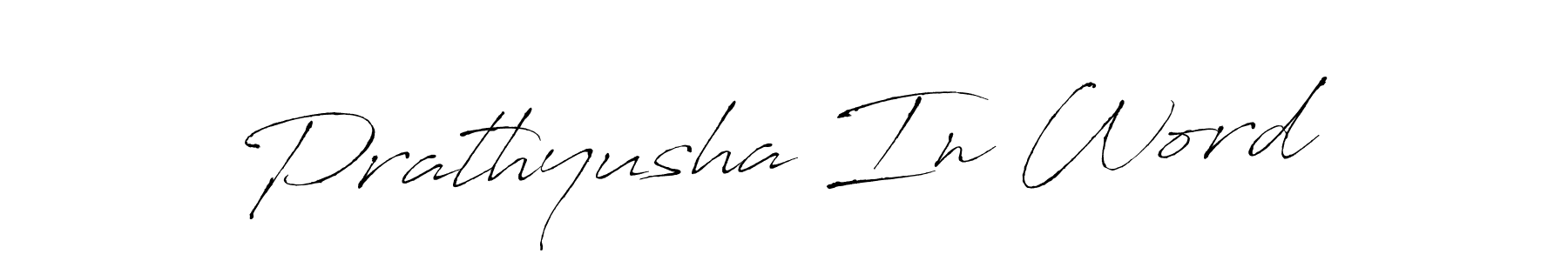 Prathyusha In Word stylish signature style. Best Handwritten Sign (Antro_Vectra) for my name. Handwritten Signature Collection Ideas for my name Prathyusha In Word. Prathyusha In Word signature style 6 images and pictures png