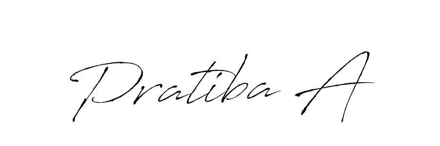 Make a beautiful signature design for name Pratiba A. With this signature (Antro_Vectra) style, you can create a handwritten signature for free. Pratiba A signature style 6 images and pictures png