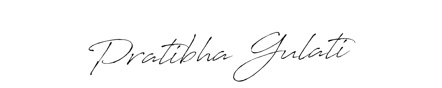 Pratibha Gulati stylish signature style. Best Handwritten Sign (Antro_Vectra) for my name. Handwritten Signature Collection Ideas for my name Pratibha Gulati. Pratibha Gulati signature style 6 images and pictures png