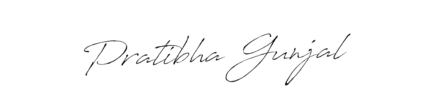 Design your own signature with our free online signature maker. With this signature software, you can create a handwritten (Antro_Vectra) signature for name Pratibha Gunjal. Pratibha Gunjal signature style 6 images and pictures png