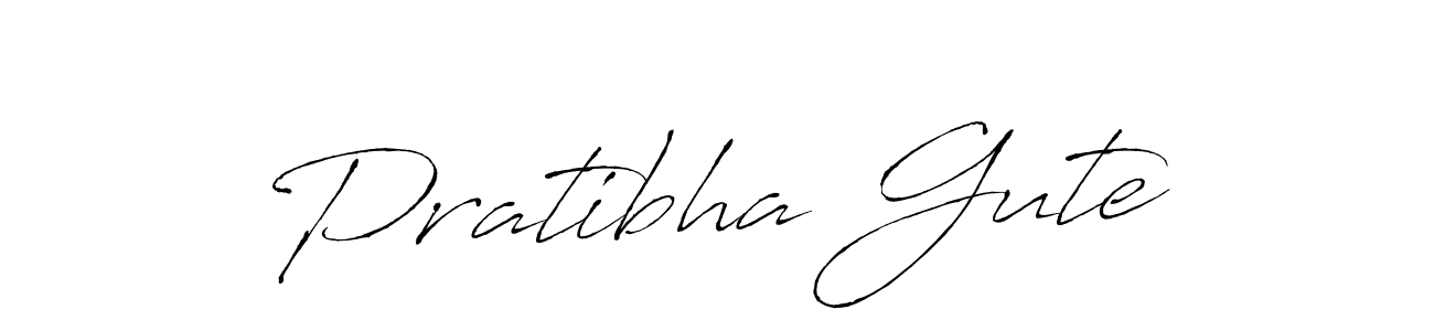 Antro_Vectra is a professional signature style that is perfect for those who want to add a touch of class to their signature. It is also a great choice for those who want to make their signature more unique. Get Pratibha Gute name to fancy signature for free. Pratibha Gute signature style 6 images and pictures png