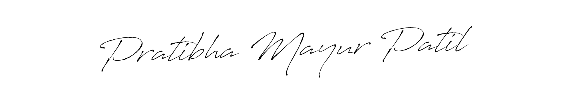 Create a beautiful signature design for name Pratibha Mayur Patil. With this signature (Antro_Vectra) fonts, you can make a handwritten signature for free. Pratibha Mayur Patil signature style 6 images and pictures png