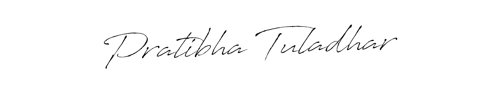 Design your own signature with our free online signature maker. With this signature software, you can create a handwritten (Antro_Vectra) signature for name Pratibha Tuladhar. Pratibha Tuladhar signature style 6 images and pictures png