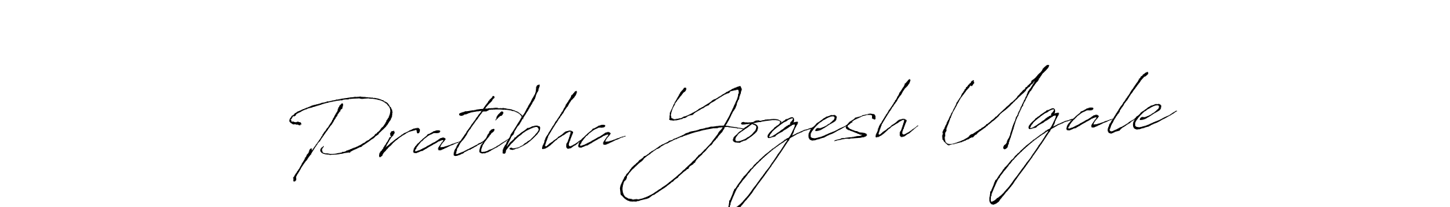 The best way (Antro_Vectra) to make a short signature is to pick only two or three words in your name. The name Pratibha Yogesh Ugale include a total of six letters. For converting this name. Pratibha Yogesh Ugale signature style 6 images and pictures png