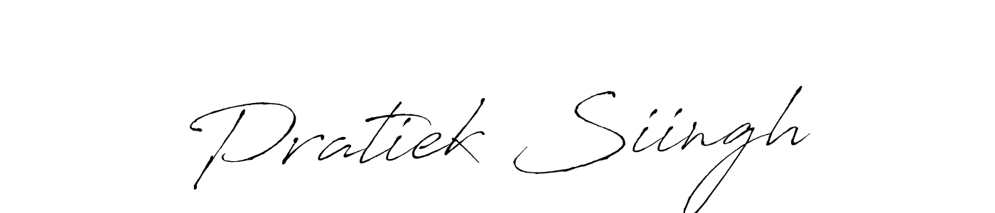 How to make Pratiek Siingh signature? Antro_Vectra is a professional autograph style. Create handwritten signature for Pratiek Siingh name. Pratiek Siingh signature style 6 images and pictures png