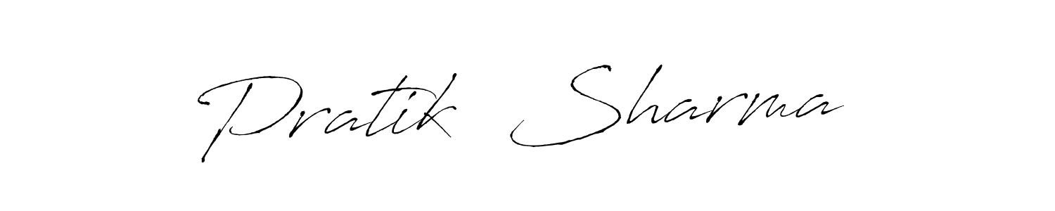 Design your own signature with our free online signature maker. With this signature software, you can create a handwritten (Antro_Vectra) signature for name Pratik  Sharma . Pratik  Sharma  signature style 6 images and pictures png