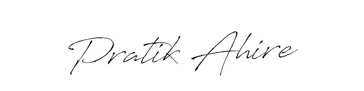 Also we have Pratik Ahire name is the best signature style. Create professional handwritten signature collection using Antro_Vectra autograph style. Pratik Ahire signature style 6 images and pictures png