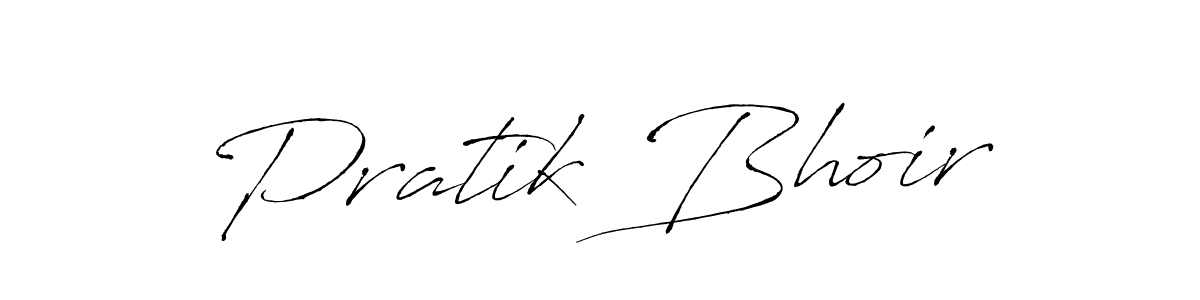 Also we have Pratik Bhoir name is the best signature style. Create professional handwritten signature collection using Antro_Vectra autograph style. Pratik Bhoir signature style 6 images and pictures png