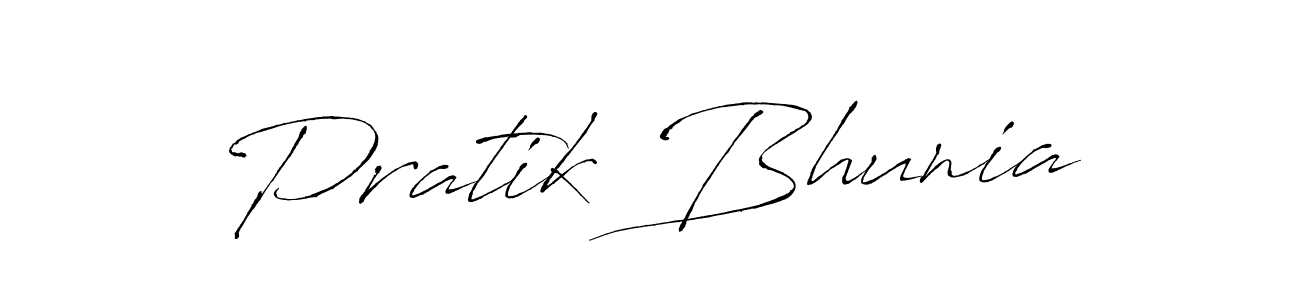 Also we have Pratik Bhunia name is the best signature style. Create professional handwritten signature collection using Antro_Vectra autograph style. Pratik Bhunia signature style 6 images and pictures png