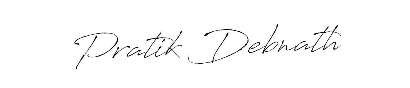 Design your own signature with our free online signature maker. With this signature software, you can create a handwritten (Antro_Vectra) signature for name Pratik Debnath. Pratik Debnath signature style 6 images and pictures png