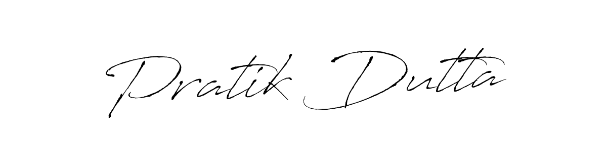 Design your own signature with our free online signature maker. With this signature software, you can create a handwritten (Antro_Vectra) signature for name Pratik Dutta. Pratik Dutta signature style 6 images and pictures png
