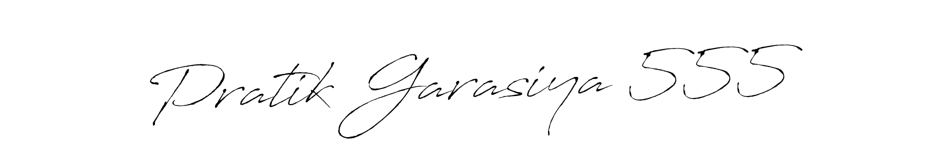 Design your own signature with our free online signature maker. With this signature software, you can create a handwritten (Antro_Vectra) signature for name Pratik Garasiya 555. Pratik Garasiya 555 signature style 6 images and pictures png