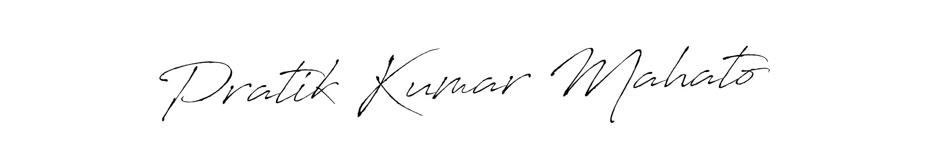 How to make Pratik Kumar Mahato signature? Antro_Vectra is a professional autograph style. Create handwritten signature for Pratik Kumar Mahato name. Pratik Kumar Mahato signature style 6 images and pictures png