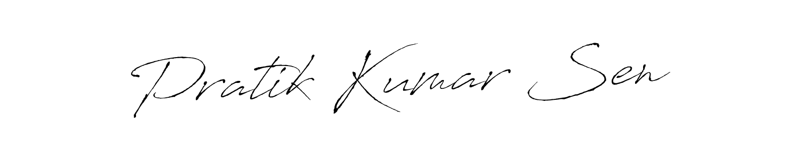 Design your own signature with our free online signature maker. With this signature software, you can create a handwritten (Antro_Vectra) signature for name Pratik Kumar Sen. Pratik Kumar Sen signature style 6 images and pictures png