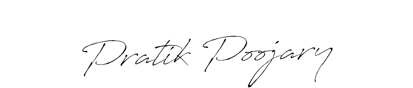You should practise on your own different ways (Antro_Vectra) to write your name (Pratik Poojary) in signature. don't let someone else do it for you. Pratik Poojary signature style 6 images and pictures png