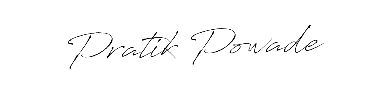 How to make Pratik Powade name signature. Use Antro_Vectra style for creating short signs online. This is the latest handwritten sign. Pratik Powade signature style 6 images and pictures png