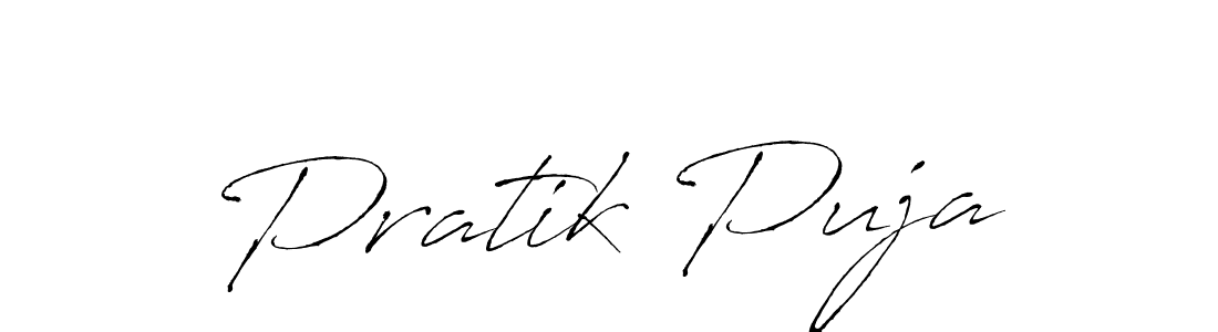 Create a beautiful signature design for name Pratik Puja. With this signature (Antro_Vectra) fonts, you can make a handwritten signature for free. Pratik Puja signature style 6 images and pictures png