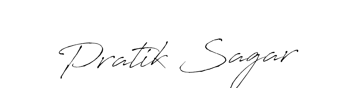 Pratik Sagar stylish signature style. Best Handwritten Sign (Antro_Vectra) for my name. Handwritten Signature Collection Ideas for my name Pratik Sagar. Pratik Sagar signature style 6 images and pictures png