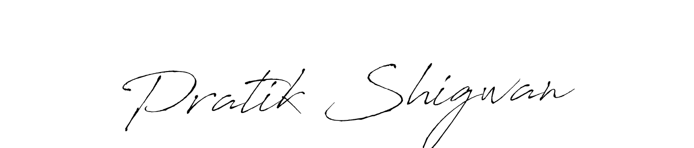 Design your own signature with our free online signature maker. With this signature software, you can create a handwritten (Antro_Vectra) signature for name Pratik Shigwan. Pratik Shigwan signature style 6 images and pictures png