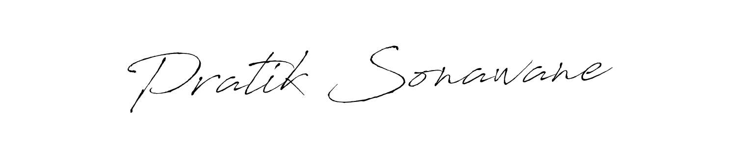 Design your own signature with our free online signature maker. With this signature software, you can create a handwritten (Antro_Vectra) signature for name Pratik Sonawane. Pratik Sonawane signature style 6 images and pictures png