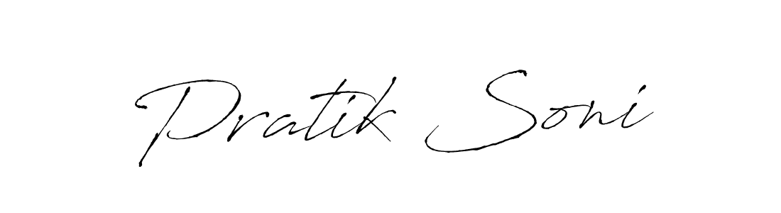The best way (Antro_Vectra) to make a short signature is to pick only two or three words in your name. The name Pratik Soni include a total of six letters. For converting this name. Pratik Soni signature style 6 images and pictures png