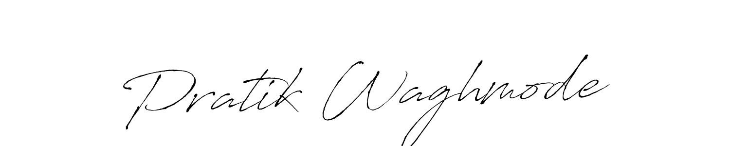 Make a beautiful signature design for name Pratik Waghmode. With this signature (Antro_Vectra) style, you can create a handwritten signature for free. Pratik Waghmode signature style 6 images and pictures png