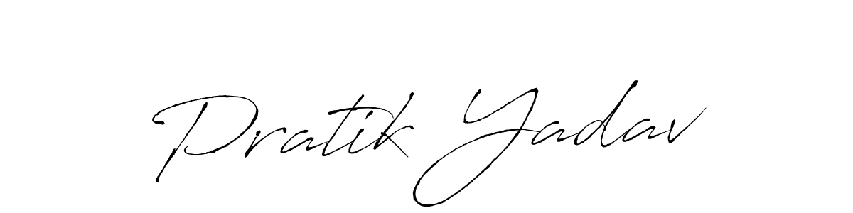 Use a signature maker to create a handwritten signature online. With this signature software, you can design (Antro_Vectra) your own signature for name Pratik Yadav. Pratik Yadav signature style 6 images and pictures png