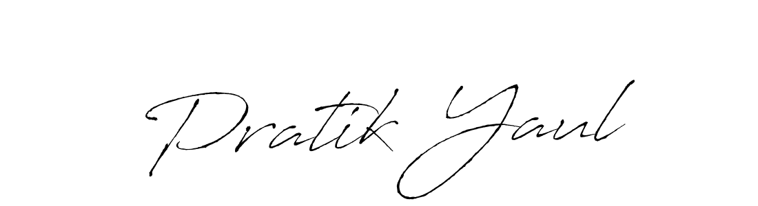 The best way (Antro_Vectra) to make a short signature is to pick only two or three words in your name. The name Pratik Yaul include a total of six letters. For converting this name. Pratik Yaul signature style 6 images and pictures png