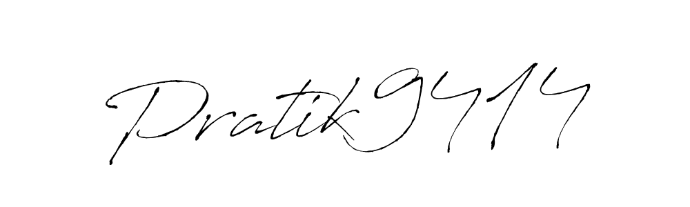 Make a beautiful signature design for name Pratik9414. With this signature (Antro_Vectra) style, you can create a handwritten signature for free. Pratik9414 signature style 6 images and pictures png