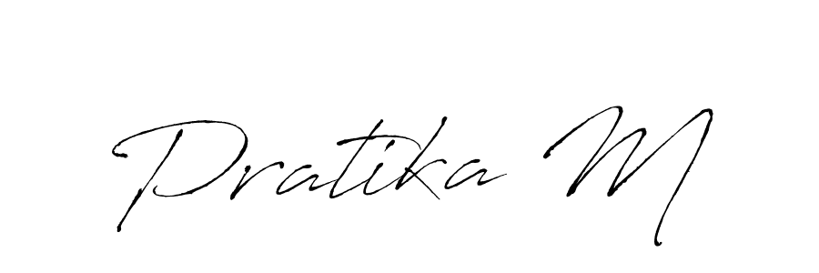 It looks lik you need a new signature style for name Pratika M. Design unique handwritten (Antro_Vectra) signature with our free signature maker in just a few clicks. Pratika M signature style 6 images and pictures png