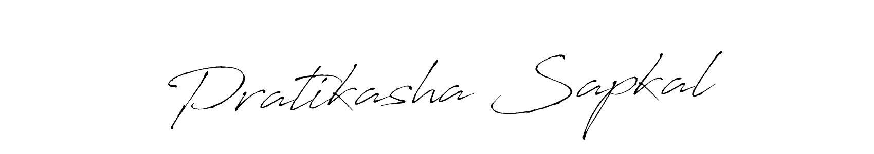 The best way (Antro_Vectra) to make a short signature is to pick only two or three words in your name. The name Pratikasha Sapkal include a total of six letters. For converting this name. Pratikasha Sapkal signature style 6 images and pictures png
