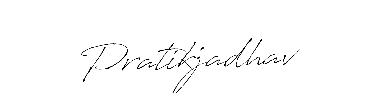 How to make Pratikjadhav name signature. Use Antro_Vectra style for creating short signs online. This is the latest handwritten sign. Pratikjadhav signature style 6 images and pictures png