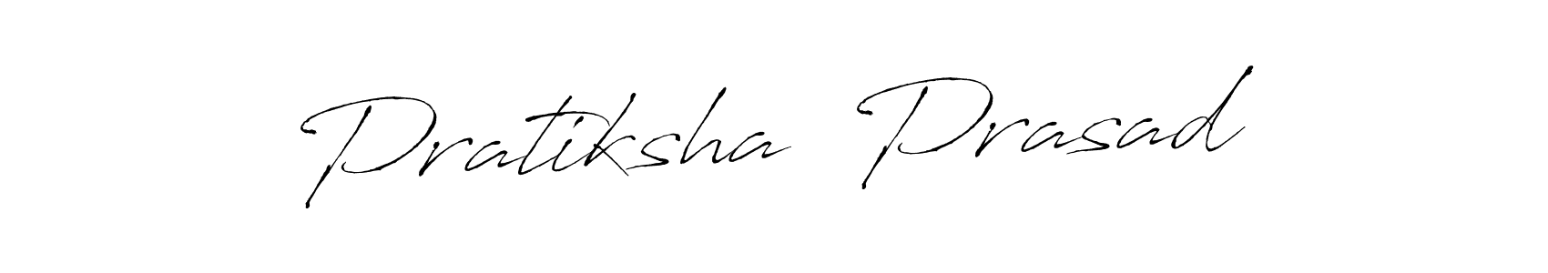 How to make Pratiksha  Prasad name signature. Use Antro_Vectra style for creating short signs online. This is the latest handwritten sign. Pratiksha  Prasad signature style 6 images and pictures png