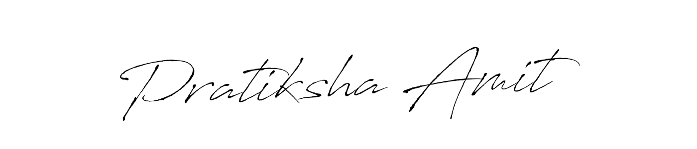 Create a beautiful signature design for name Pratiksha Amit. With this signature (Antro_Vectra) fonts, you can make a handwritten signature for free. Pratiksha Amit signature style 6 images and pictures png