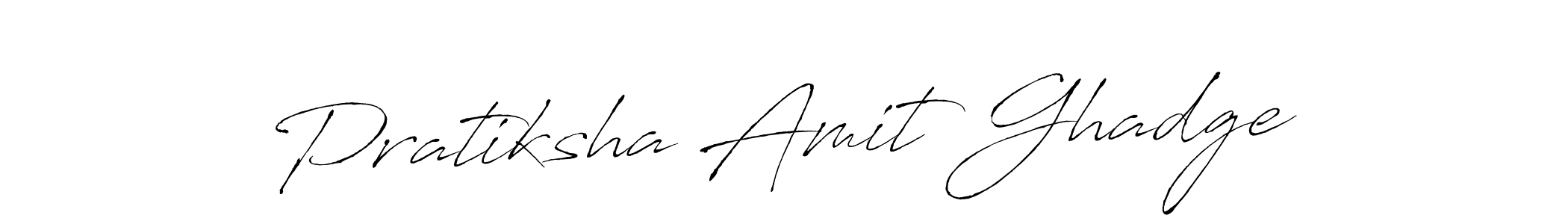 How to make Pratiksha Amit Ghadge signature? Antro_Vectra is a professional autograph style. Create handwritten signature for Pratiksha Amit Ghadge name. Pratiksha Amit Ghadge signature style 6 images and pictures png