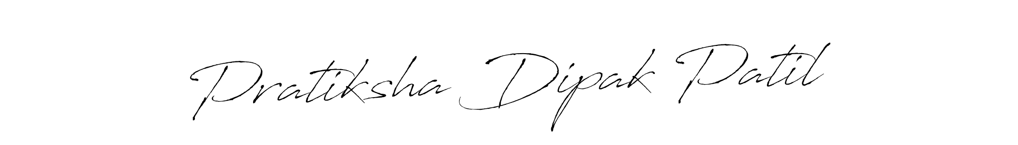 Create a beautiful signature design for name Pratiksha Dipak Patil. With this signature (Antro_Vectra) fonts, you can make a handwritten signature for free. Pratiksha Dipak Patil signature style 6 images and pictures png