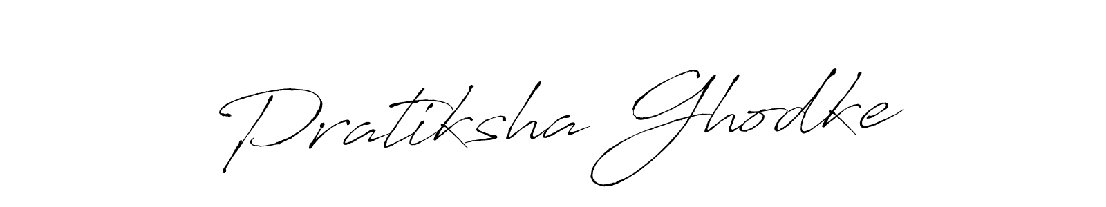 Make a beautiful signature design for name Pratiksha Ghodke. With this signature (Antro_Vectra) style, you can create a handwritten signature for free. Pratiksha Ghodke signature style 6 images and pictures png