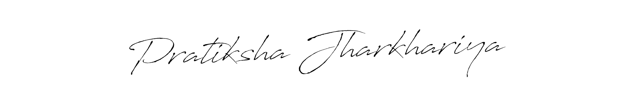 It looks lik you need a new signature style for name Pratiksha Jharkhariya. Design unique handwritten (Antro_Vectra) signature with our free signature maker in just a few clicks. Pratiksha Jharkhariya signature style 6 images and pictures png