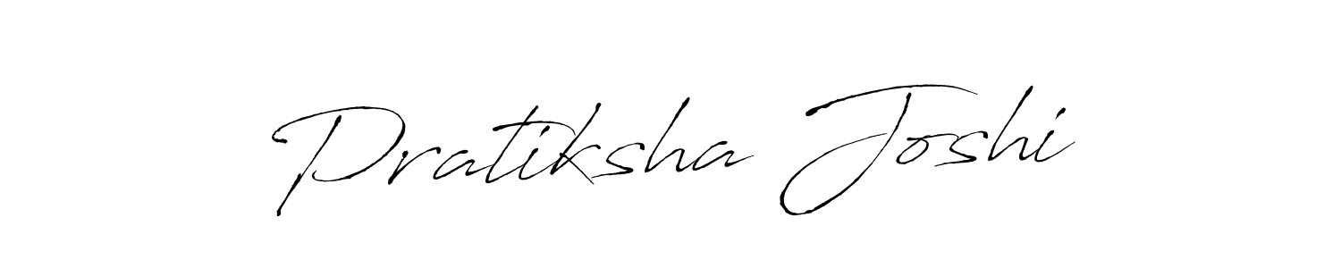 How to make Pratiksha Joshi name signature. Use Antro_Vectra style for creating short signs online. This is the latest handwritten sign. Pratiksha Joshi signature style 6 images and pictures png