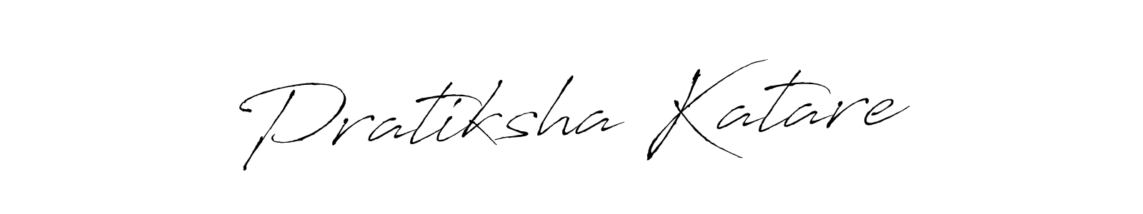 How to make Pratiksha Katare signature? Antro_Vectra is a professional autograph style. Create handwritten signature for Pratiksha Katare name. Pratiksha Katare signature style 6 images and pictures png