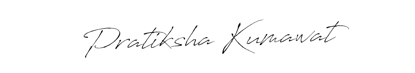Make a beautiful signature design for name Pratiksha Kumawat. With this signature (Antro_Vectra) style, you can create a handwritten signature for free. Pratiksha Kumawat signature style 6 images and pictures png